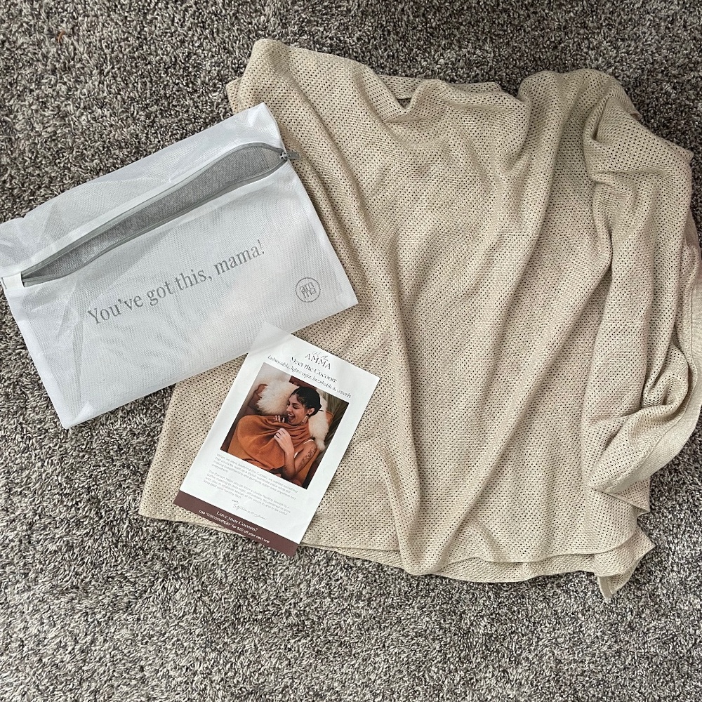 We are Amma- cocoon, (natural), nursing cover